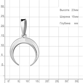 Подвеска Аквамарин - Серебро 925 (арт. 16167.5)