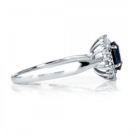 Кольцо Platinum Lab. - Платина 950, Сапфир (арт. ПК-038С-01)