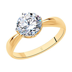 Кольцо SOKOLOV - Серебро 925, Swarovski (арт. 89010098)