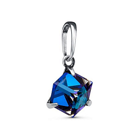 Подвеска Красная пресня - Серебро 925, Стекло (арт. 53613186Мд)