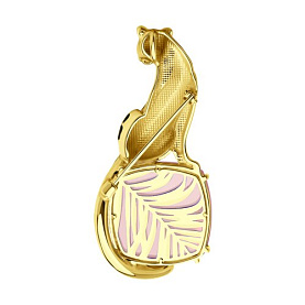 Брошь Diamant - Серебро 925, Синтетический ситалл , Эмаль (арт. 93-340-01672-3)