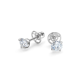 Серьги Дар - Серебро 925, Синтетический муассанит (арт. С-5189рс16128)