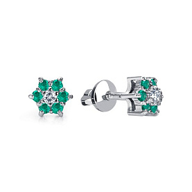 Серьги Platinum Lab. - Платина 950 (арт. ПС-205И-01)