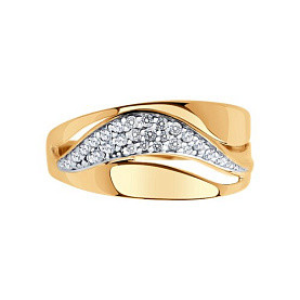 Кольцо SOKOLOV - Серебро 925, Фианит (арт. 93010706)