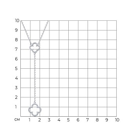 Колье SOKOLOV - Серебро 925, Фианит (арт. 94071261)