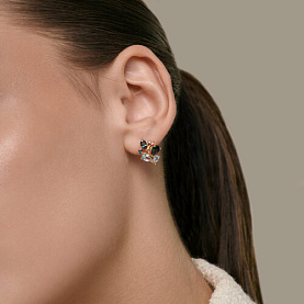 Серьги SOKOLOV - Золото 585, Топаз, Топаз лондон (арт. 729445)