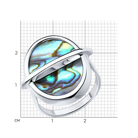 Кольцо Diamant - Серебро 925, Перламутр (арт. 94-310-01772-1)