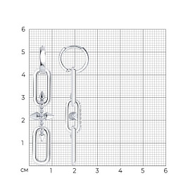Серьги SOKOLOV - Серебро 925, Фианит (арт. 94027294)