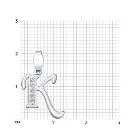 Подвеска SOKOLOV - Серебро 925, Фианит (арт. 94030454)