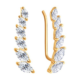 Серьги SOKOLOV - Серебро 925, Фианит (арт. 93020984)