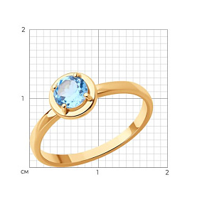 Кольцо SOKOLOV - Золото 585, Топаз (арт. 716419)