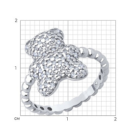 Кольцо SOKOLOV - Серебро 925, Фианит (арт. 94014422)