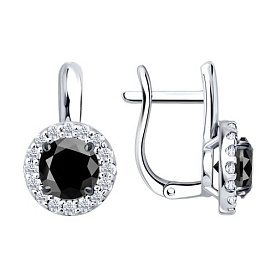 Серьги Diamant - Серебро 925, Фианит (арт. 94-120-00194-1)