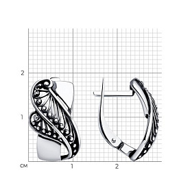 Серьги Diamant - Серебро 925 (арт. 95-120-01211-1)