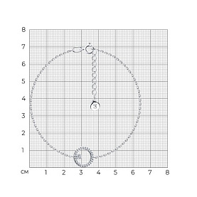 Браслет SOKOLOV - Серебро 925, Фианит (арт. 94050396)