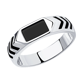 Кольцо SOKOLOV - Серебро 925, Синтетическая шпинель, Эмаль (арт. 94012168)