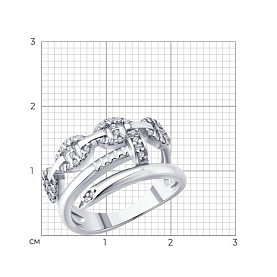 Кольцо SOKOLOV - Серебро 925, Фианит (арт. 94014707)