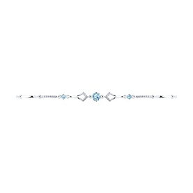 Браслет SOKOLOV - Серебро 925, Топаз, Фианит (арт. 92050097)