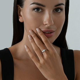 Кольцо SOKOLOV - Серебро 925, Фианит (арт. 94013650)