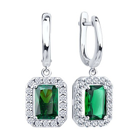 Серьги SOKOLOV - Серебро 925, Фианит (арт. 94027591)