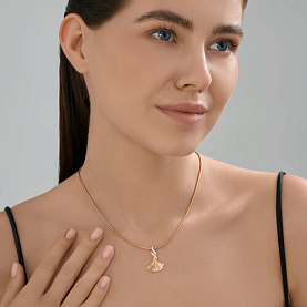 Подвеска Diamant - Золото 585, Фианит (арт. 51-130-02900-1)