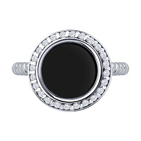 Кольцо Diamant - Серебро 925, Агат, Фианит (арт. 94-310-02282-1)