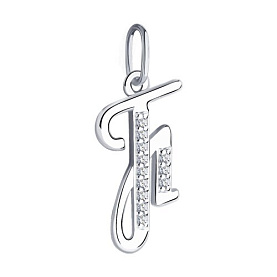 Подвеска SOKOLOV - Серебро 925, Фианит (арт. 94031374)