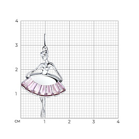 Подвеска SOKOLOV - Серебро 925, Синтетический рубин (арт. 94032833)