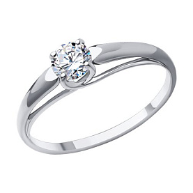 Кольцо Diamant - Золото 585, Фианит (арт. 52-110-01727-1)