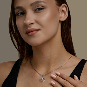 Подвеска SOKOLOV - Серебро 925, Фианит (арт. 94033384)