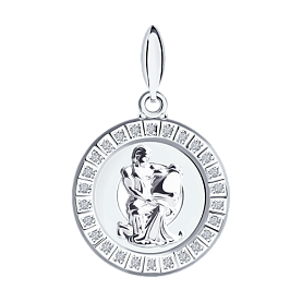 Подвеска SOKOLOV - Серебро 925, Фианит (арт. 94031393)