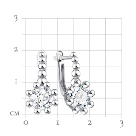 Серьги Talant - Серебро 925, Фианит (арт. 10-72-0001-18321)