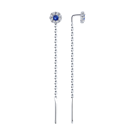 Серьги Diamant - Серебро 925, Фианит (арт. 94-120-01037-1)