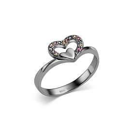 Кольцо Дар - Серебро 925, Сапфир (арт. К-5197чр11151)