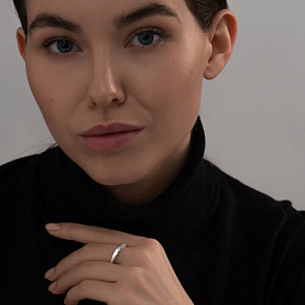 Кольцо SOKOLOV - Серебро 925, Фианит, Эмаль (арт. 94011336)