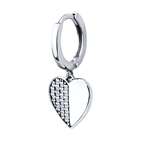 Серьга SOKOLOV - Серебро 925, Фианит (арт. 94170357)