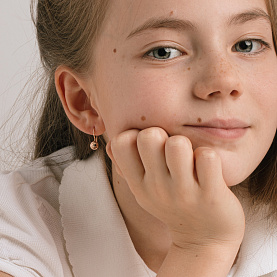 Серьги ЮФ Династия - Золото 375, Фианит (арт. 013702-5110)