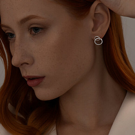 Серьги SOKOLOV - Серебро 925, Фианит (арт. 94025842)