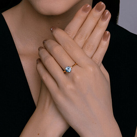 Кольцо SOKOLOV - Золото 585, Топаз (арт. 716406)