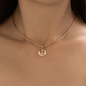 Подвеска Diamant - Золото 585, Фианит (арт. 51-132-02856-5)