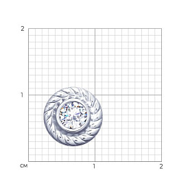 Подвеска SOKOLOV - Серебро 925, Фианит (арт. 94032084)