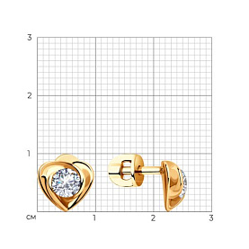 Серьги SOKOLOV - Серебро 925, Фианит (арт. 93020914)