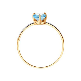 Кольцо SOKOLOV - Золото 375, Топаз (арт. 37716105)