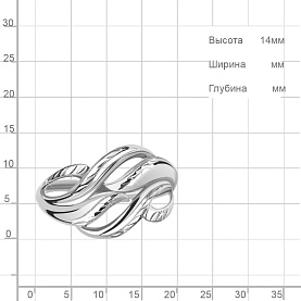 Кольцо Аквамарин - Серебро 925 (арт. 52690.5)