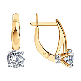 Серьги Diamant - Серебро 925, Фианит (арт. 93-120-02133-1)
