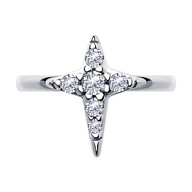 Кольцо SOKOLOV - Серебро 925, Фианит (арт. 94013388)