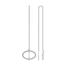 Серьги SOKOLOV - Серебро 925, Фианит (арт. 94025830)