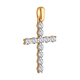 Подвеска Diamant - Золото 585, Фианит (арт. 51-130-02097-1)