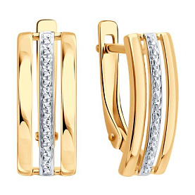 Серьги Diamant - Золото 585 (арт. 51-120-00482-1)