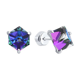 Серьги Diamant - Серебро 925, Swarovski (арт. 94-122-02383-3)